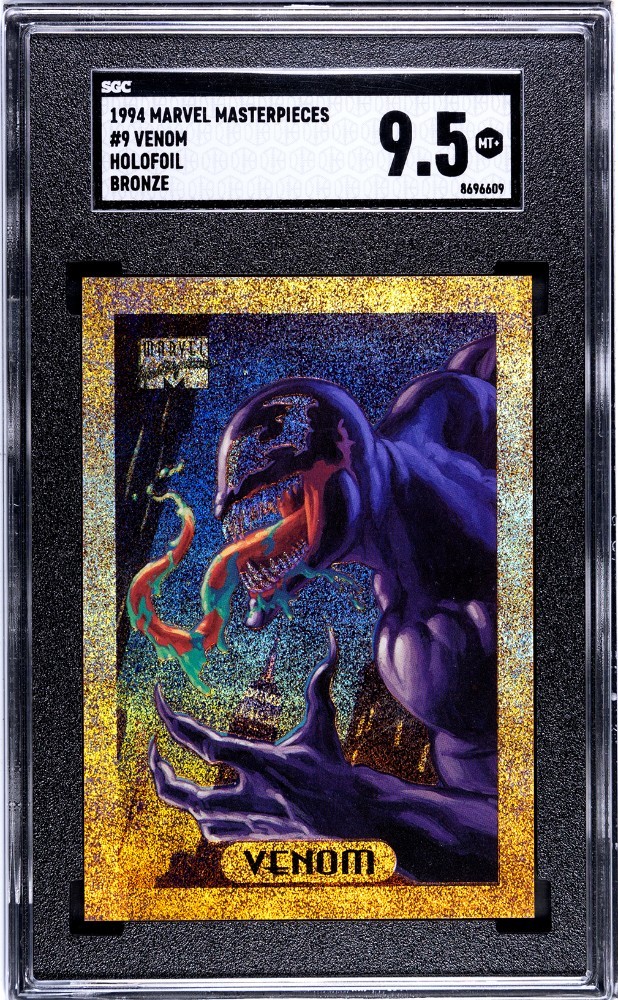 1994 Marvel Masterpieces Venom Bronze Holofoil #9 SGC 9.5 MINT+ RARE