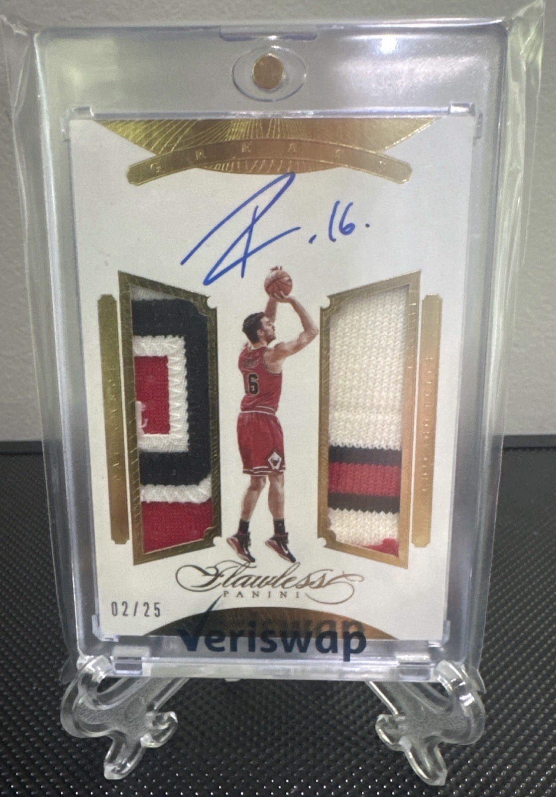 2015-16 Panini Flawless Pau Gasol Dual Patch Auto /25 Bulls Game Worn 🔥🔥 2015-16 Panini Flawless Pau Gasol Dual Patch Auto /25 Bulls Game Worn 🔥🔥