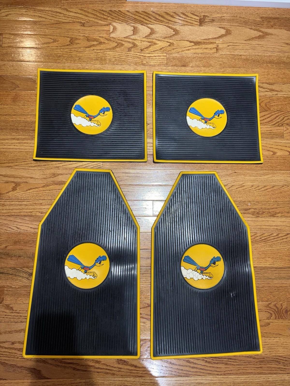 Vintage Plymouth Road Runner Floor Mats Rubber 4pcs 1968-75 ultra rare Vintage Plymouth Road Runner Floor Mats Rubber 4pcs 1968-75 ultra rare