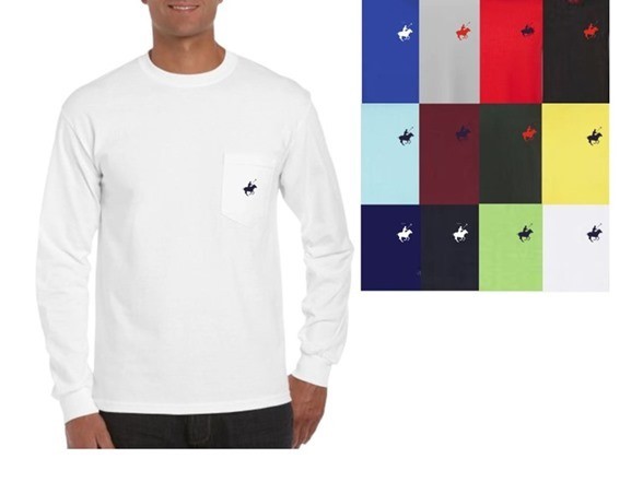 Men\'s Cotton Long Sleeve T-Shirts With Chest Pocket (4-Pack) Men\'s Cotton Long Sleeve T-Shirts With Chest Pocket (4-Pack)