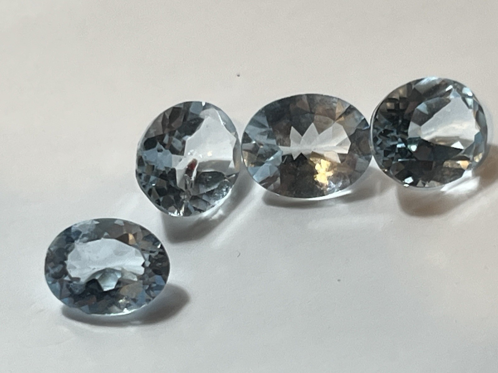 Natural Aquamarine Gemstone Lot 8.90 CTW Faceted Oval Blue Gemologist Verified Natural Aquamarine Gemstone Lot 8.90 CTW Faceted Oval Blue Gemologist Verified