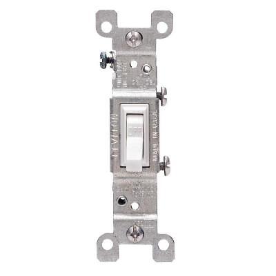 Leviton M22-01451-2wm Residential Grand Toggle Switch, White, 15 Amp Leviton M22-01451-2wm Residential Grand Toggle Switch, White, 15 Amp