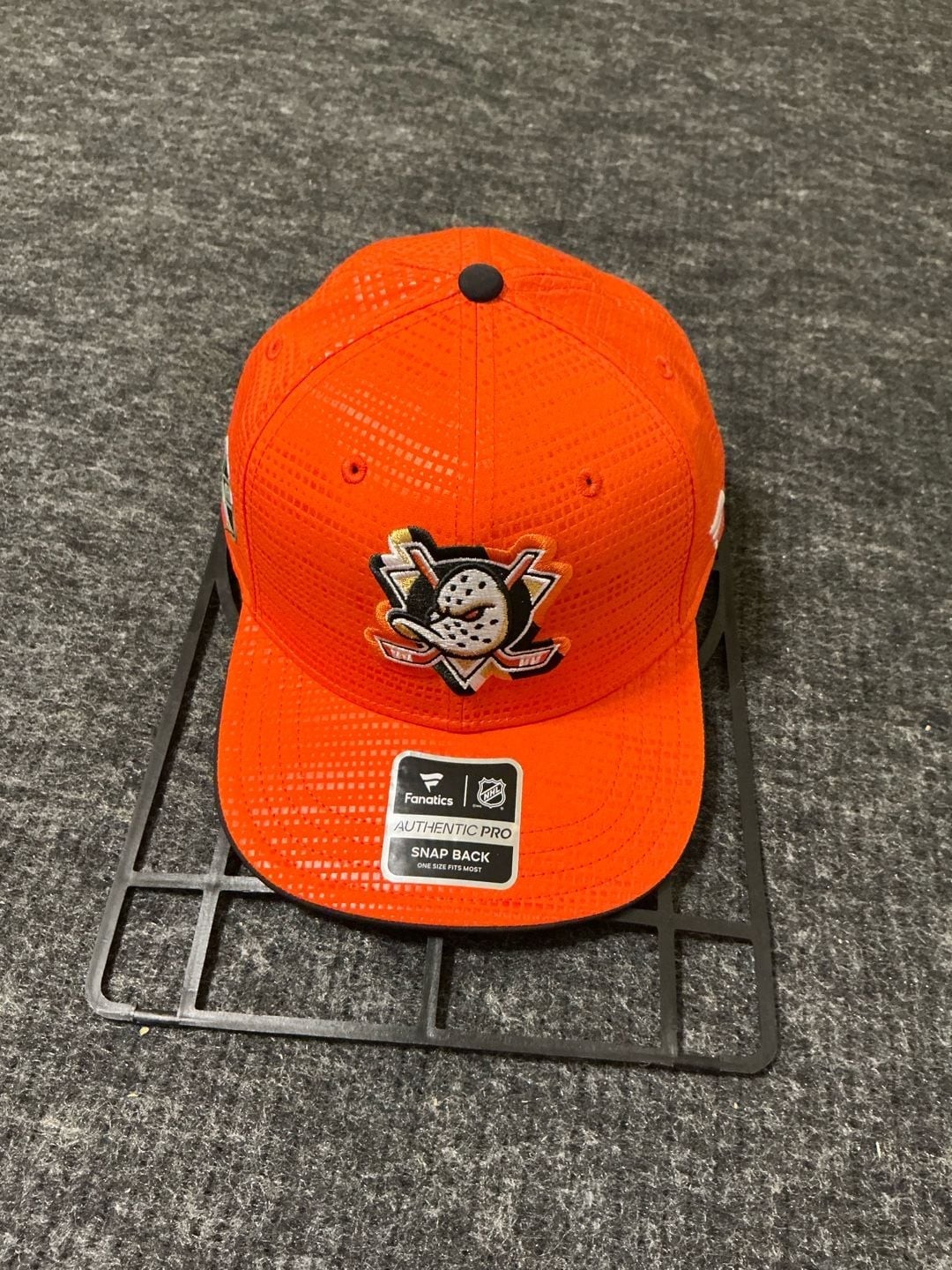 Fanatics Anaheim Ducks Authentic Pro Snapback Hat Orange Fanatics Anaheim Ducks Authentic Pro Snapback Hat Orange