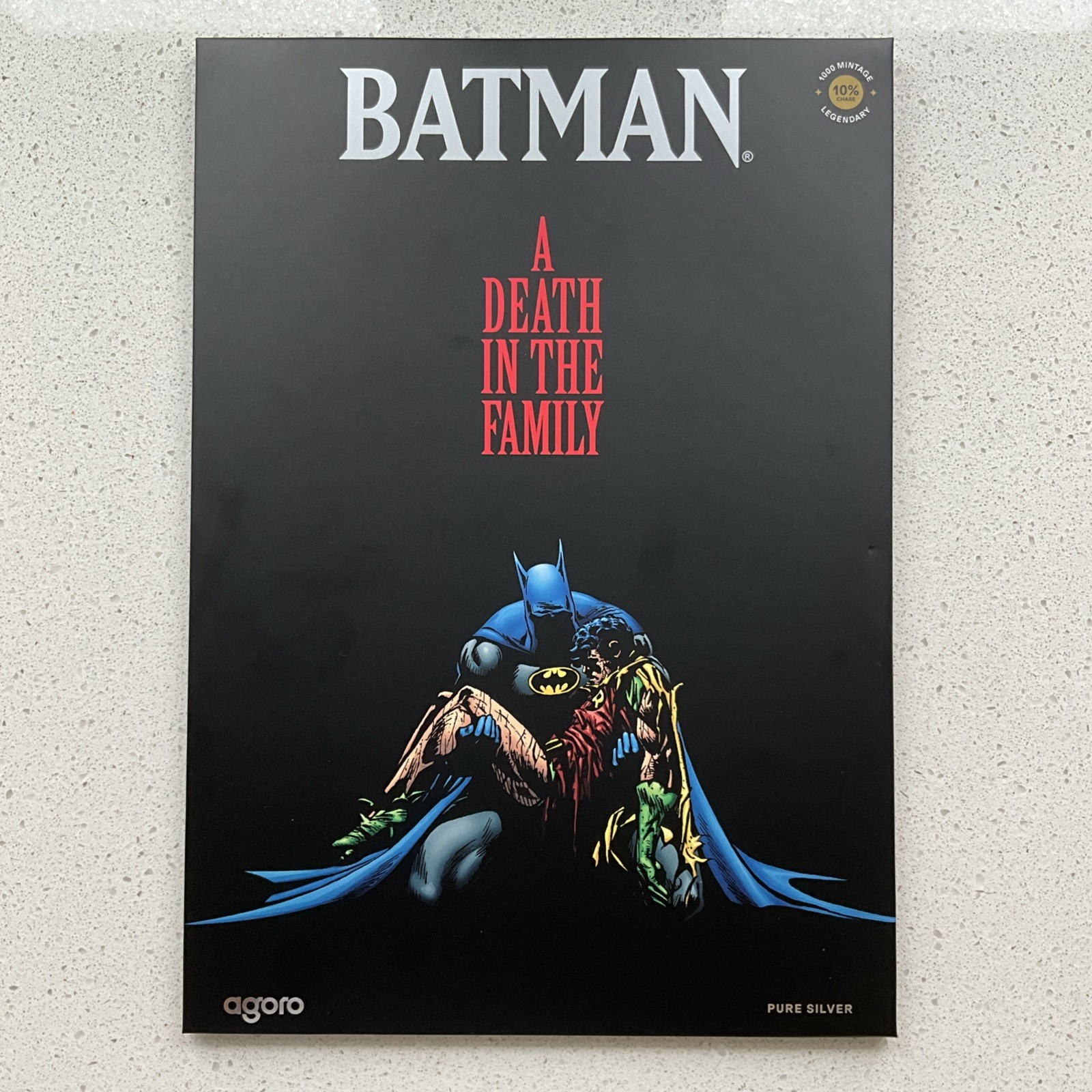 2026 Agoro Batman Death in the Family 20g .999 Silver Foil SEALED 10% Chase