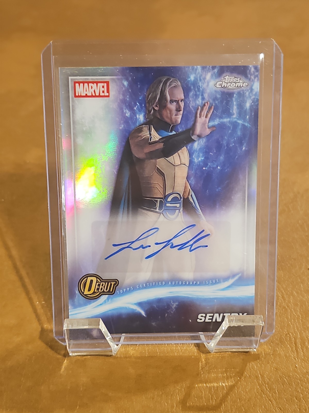 2025 Topps Marvel Chrome Lewis Pullman Auto Sentry Debut Thunderbolts AA-KP 2025 Topps Marvel Chrome Lewis Pullman Auto Sentry Debut Thunderbolts AA-KP