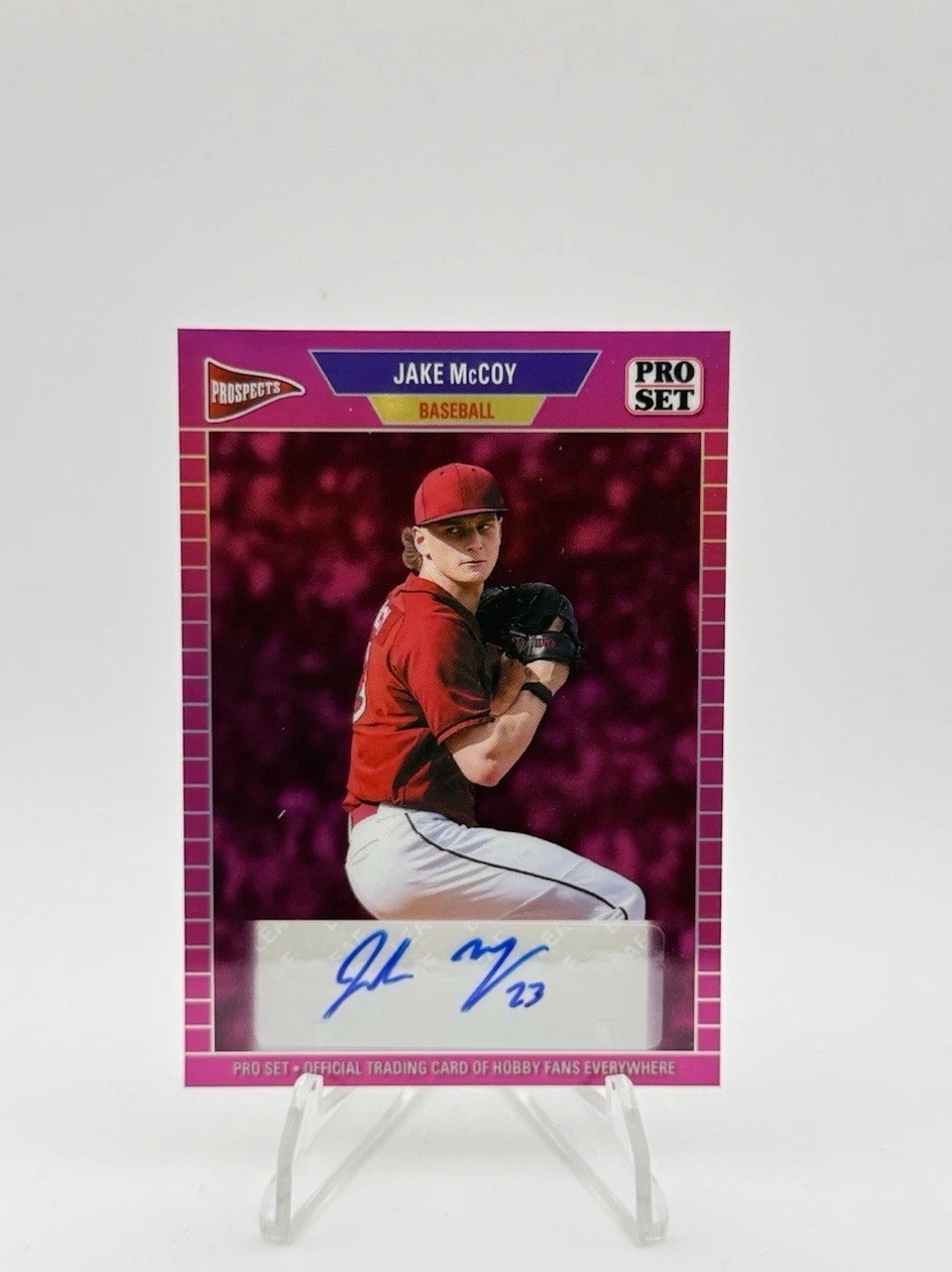 2026 Leaf Pro Set Prospects Jake McCoy Auto Pink Refractor /7 2026 Leaf Pro Set Prospects Jake McCoy Auto Pink Refractor /7