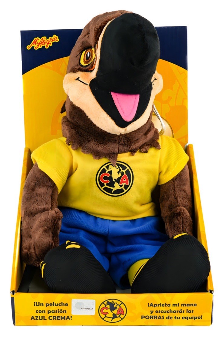 Peluche Mi Alegría Águila América Amarillo con Sonidos 32 cm
