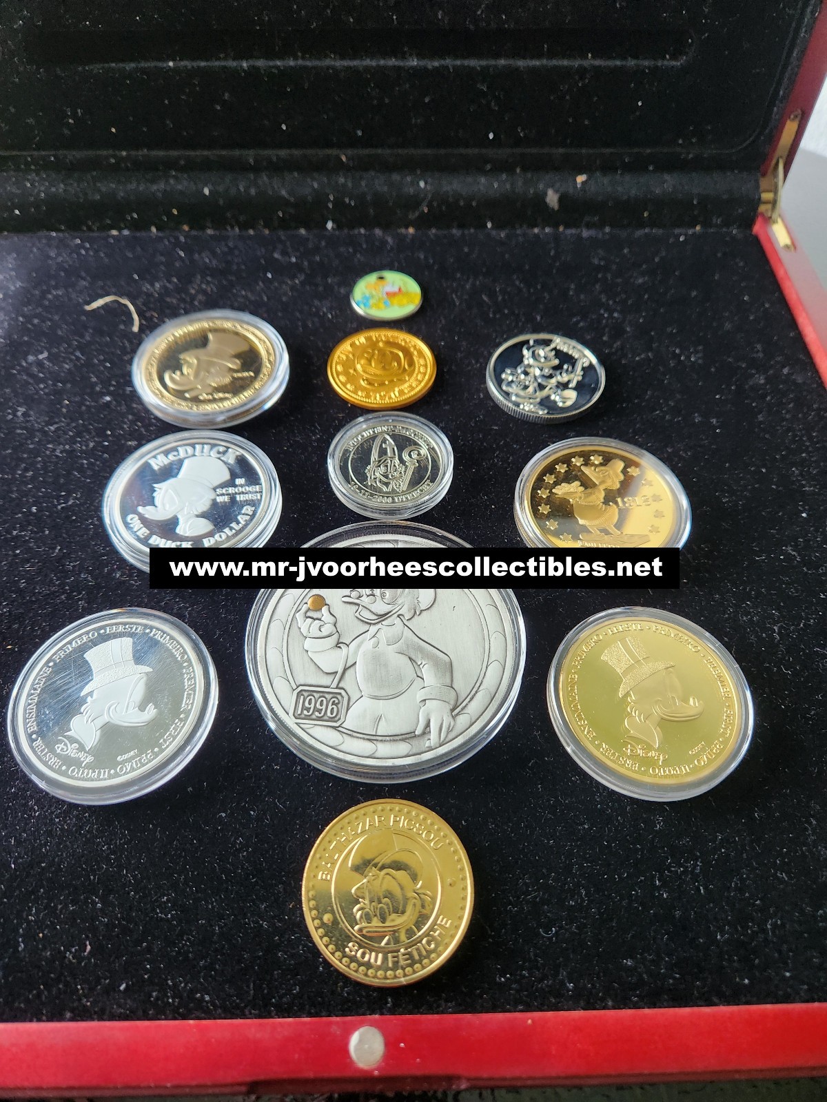 Extremely Rare Walt Disney Scrooge McDuck Big Limited Edition Coins Collection