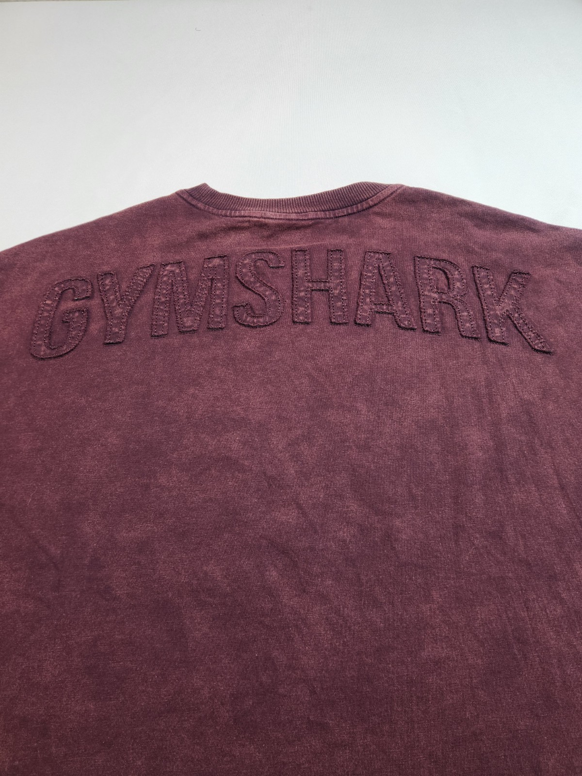 Gymshark Power Washed Shirt Women\'s Size Med Cherry Purple Long Sleeve Adult Top
