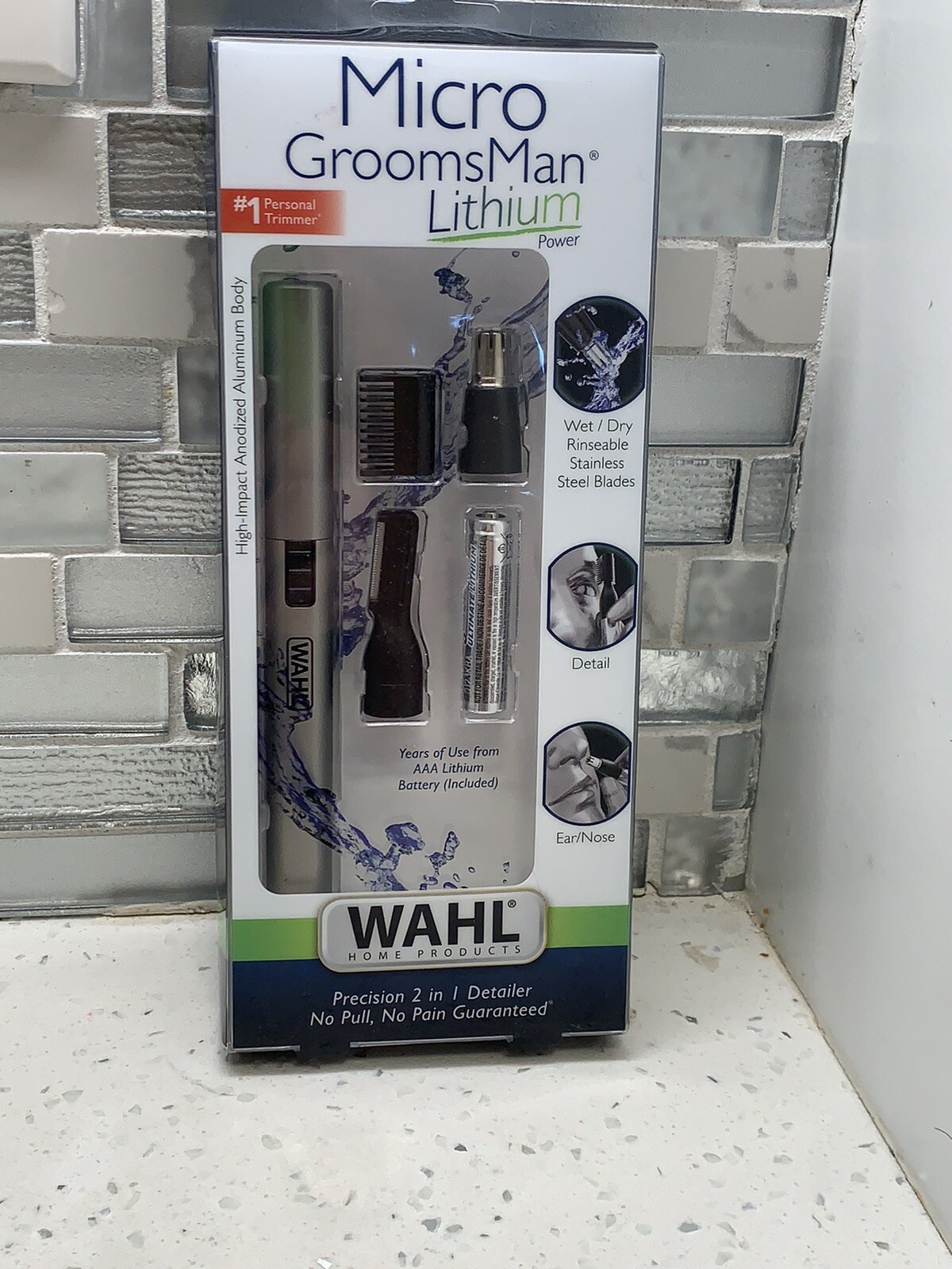 Wahl 5640-1001N Lithium 2 in 1 Trimmer Kit ~ Silver #173 BRAND NEW Wahl 5640-1001N Lithium 2 in 1 Trimmer Kit ~ Silver #173 BRAND NEW