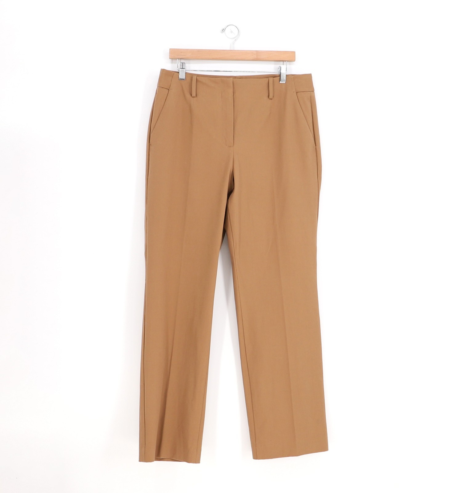 NWT TALBOTS Tribeca Fleat Front Trouser Slim Leg Ankle Pants Tan Brown Size 12 NWT TALBOTS Tribeca Fleat Front Trouser Slim Leg Ankle Pants Tan Brown Size 12
