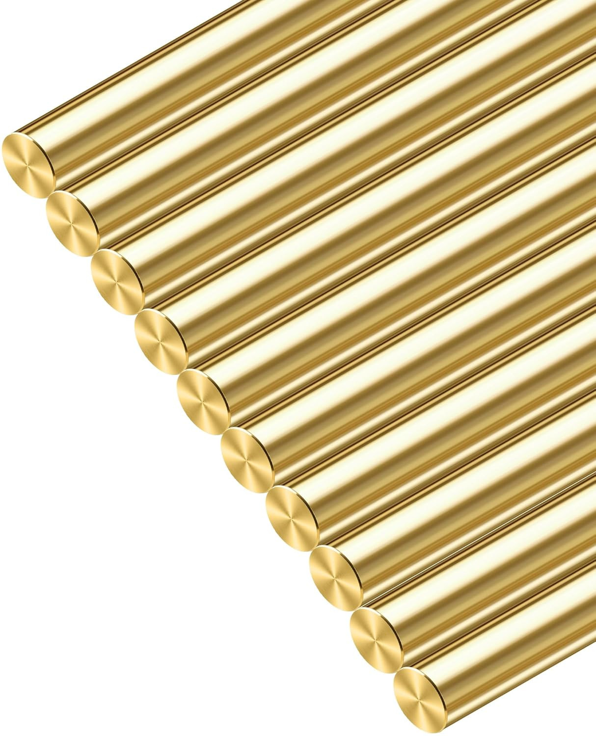 1/8 Inch Brass Rods; Diameter 1/8 Inch, Length 12 Inch;10 Pcs for Craft Projects