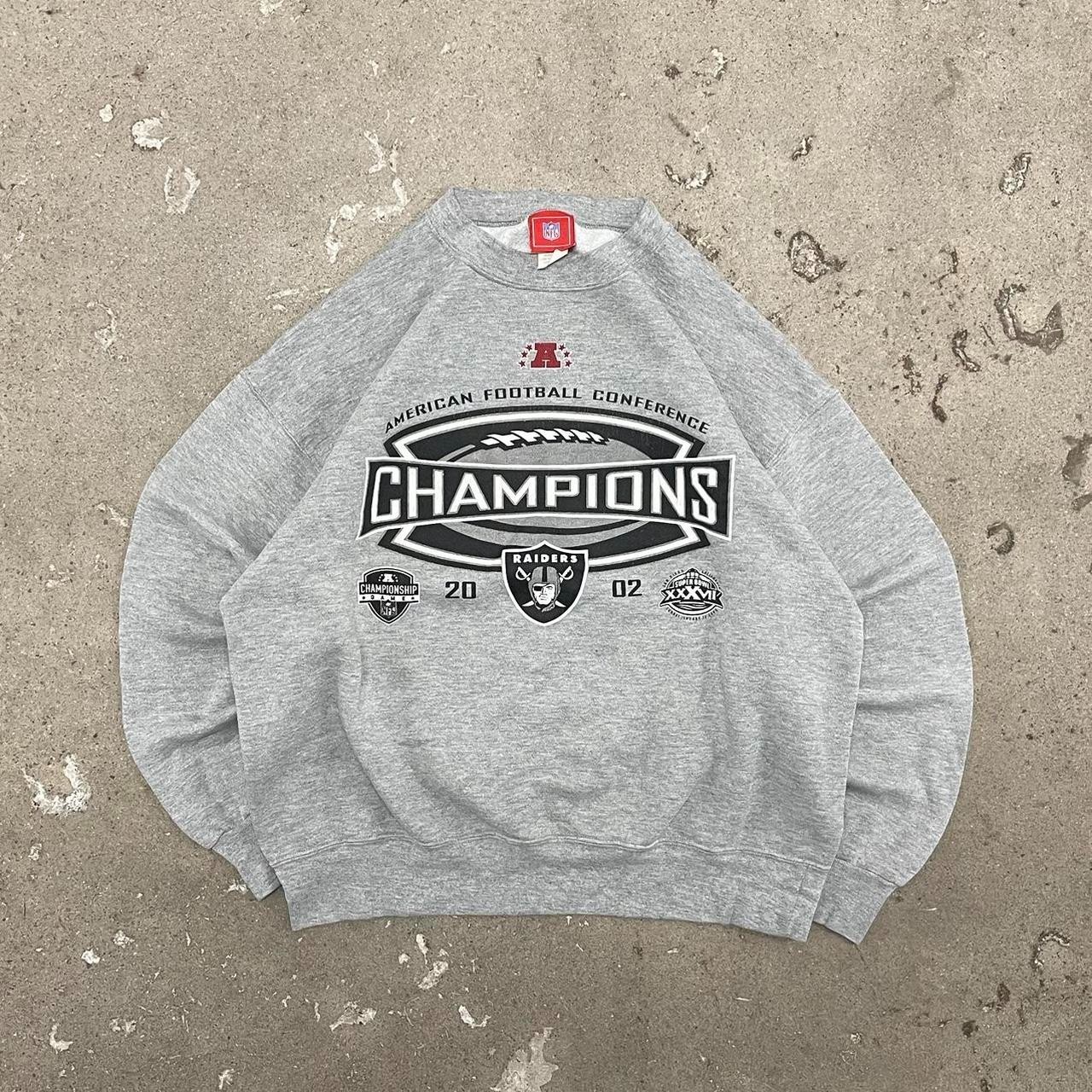Vintage 2002 Oakland Raiders Super Bowl champions crewneck VK16186
