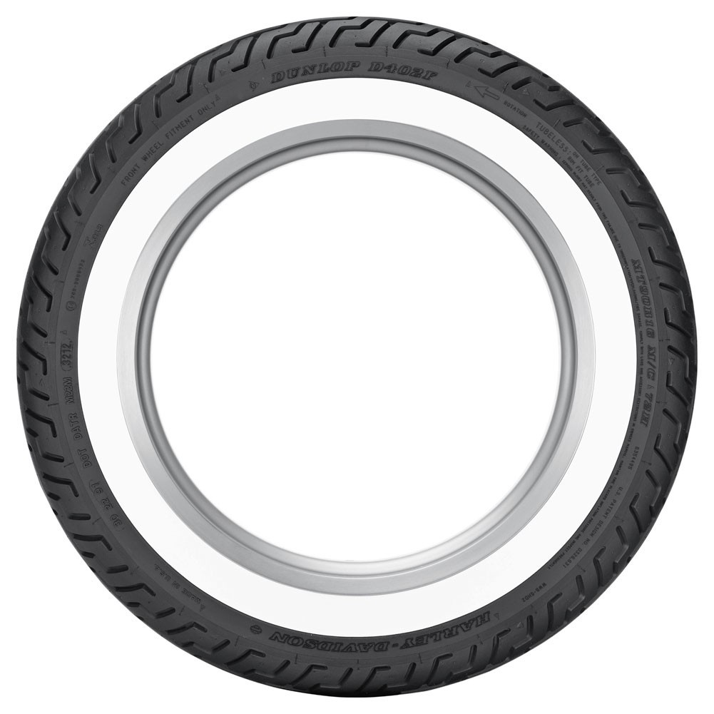 Dunlop D402 Harley-Davidson Whitewall Rear Tire - MU85B-16/Wide White Wall Dunlop D402 Harley-Davidson Whitewall Rear Tire - MU85B-16/Wide White Wall