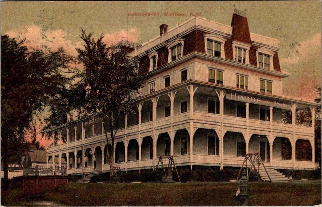 Wolfeboro, NH New Hampshire  HOBBS-IS-INN  Hotel~Lodging  ca1910\'s Postcard