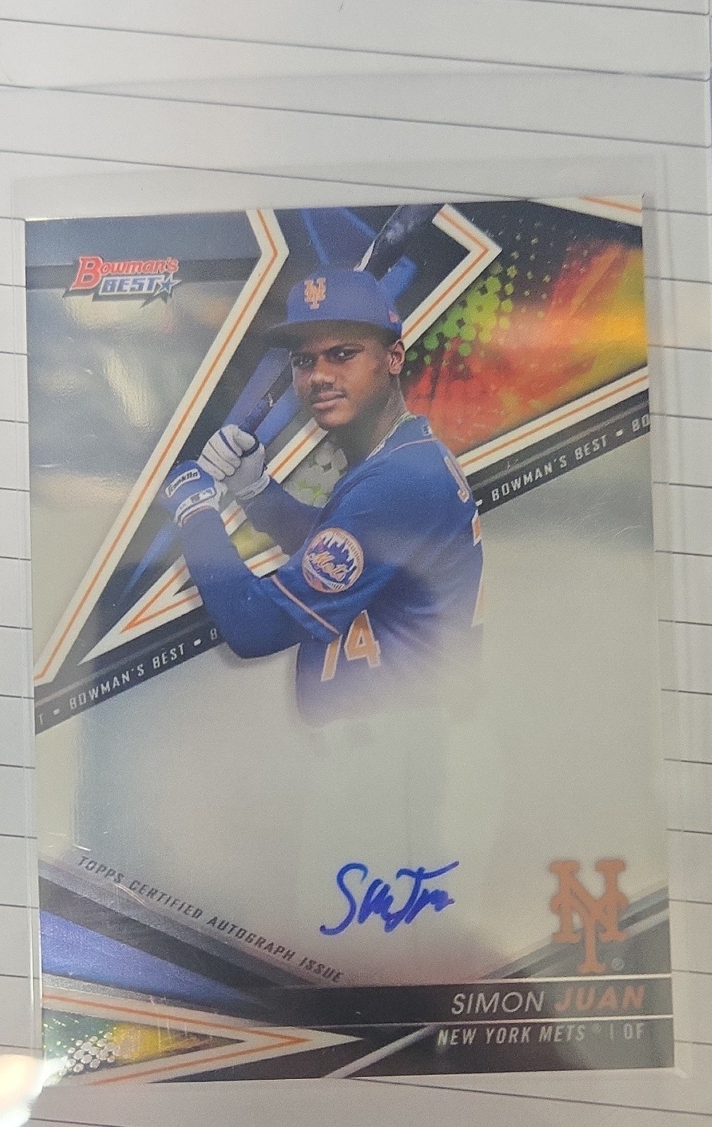 2022 Bowman\'s Best - Best of 2022 Autographs Simon Juan #B22-SJ (AU, RC) 2022 Bowman\'s Best - Best of 2022 Autographs Simon Juan #B22-SJ (AU, RC)