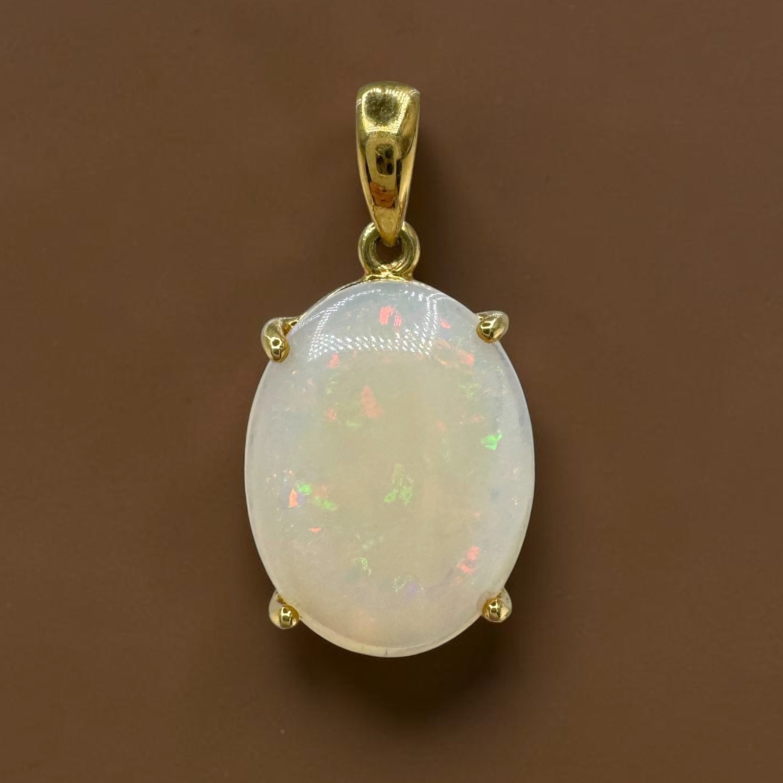 Vintage H. Stern 18K Yellow Gold Natural Opal Pendant 3.48ct