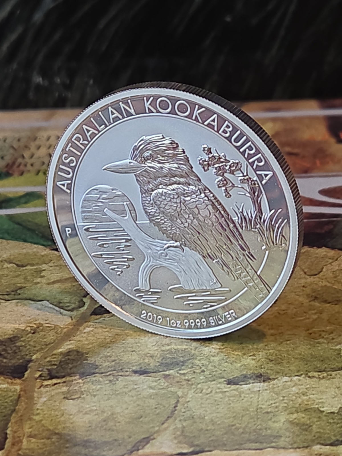 2019 Perth Mint 1 oz .9999 Silver Australian Kookaburra Coin P Mintmark - UNC