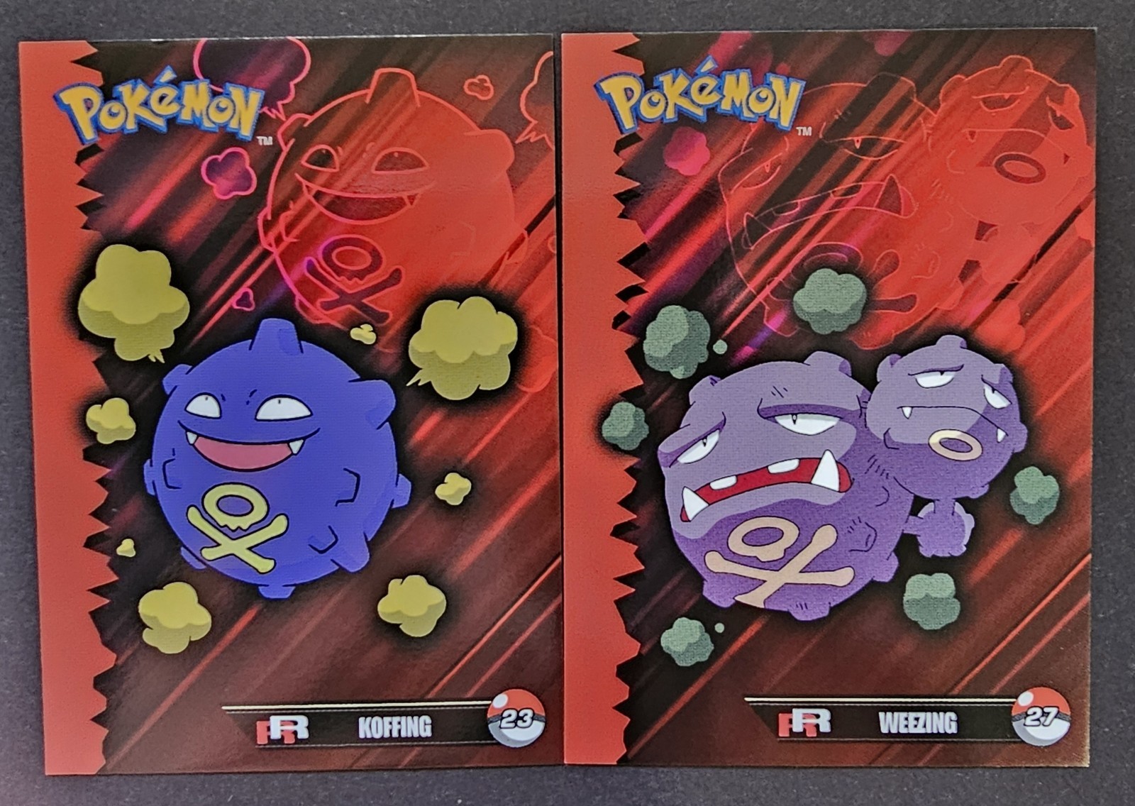 KOFFING X WEEZING POKEMON TEAM ROCKET EDITION CARDS TOP CCG KOFFING X WEEZING POKEMON TEAM ROCKET EDITION CARDS TOP CCG