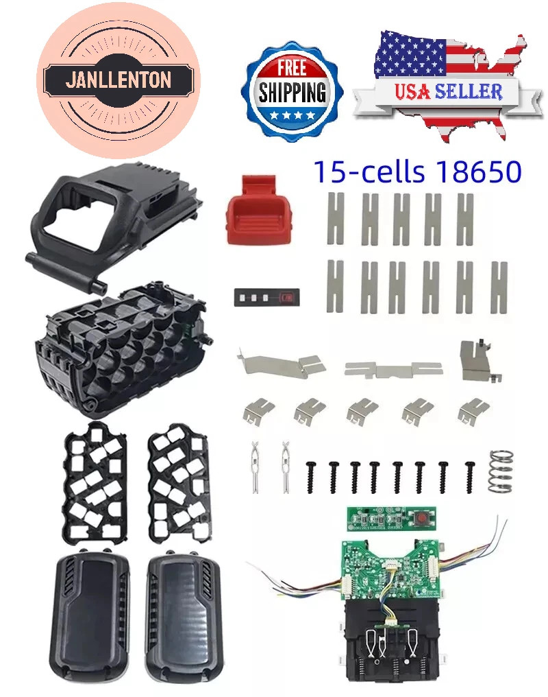 DIY Battery Rebuild Kit for DeWalt DCB606, DCB609 (18650 Cell Model), DCB612
