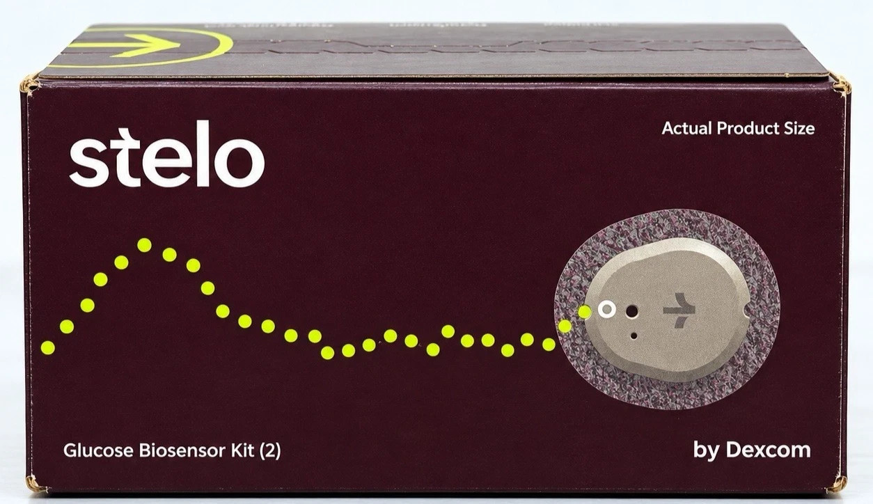 Stelo Glucose Biosensor Kit (2-Pack Sensors) Exp 12/26