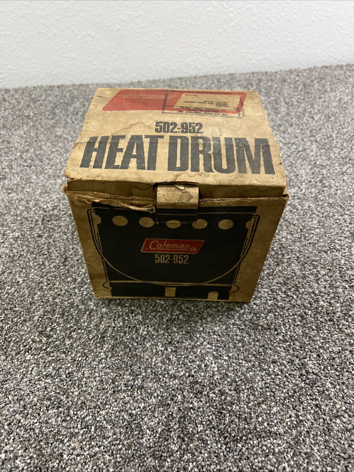 Vintage Coleman Heat Drum 502-952 Unused With Original Box Vintage Coleman Heat Drum 502-952 Unused With Original Box