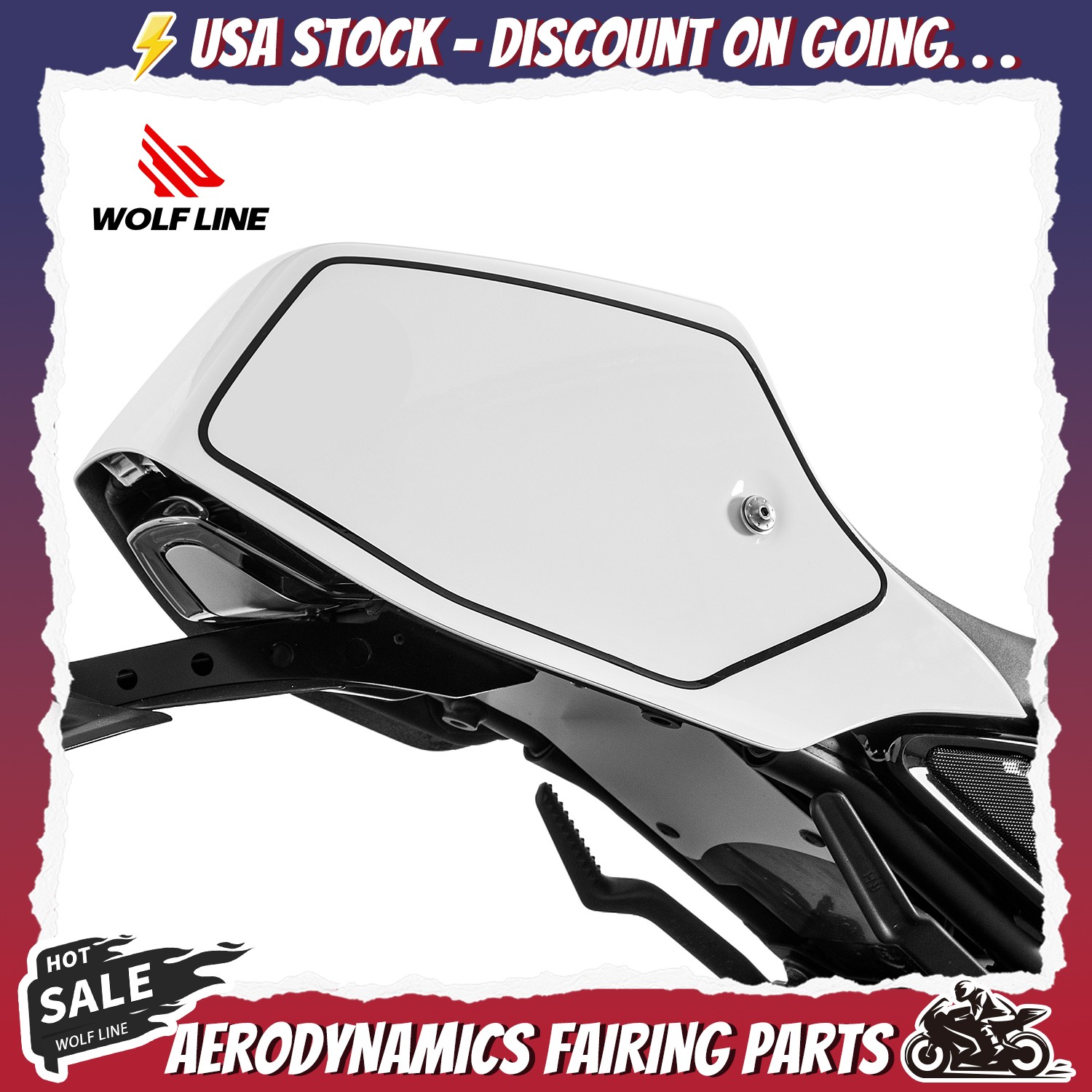 WOLFLINE Rear Passenger Seat Cowl For Yamaha XSR900 2022-2026 ABS Plastic Cover
