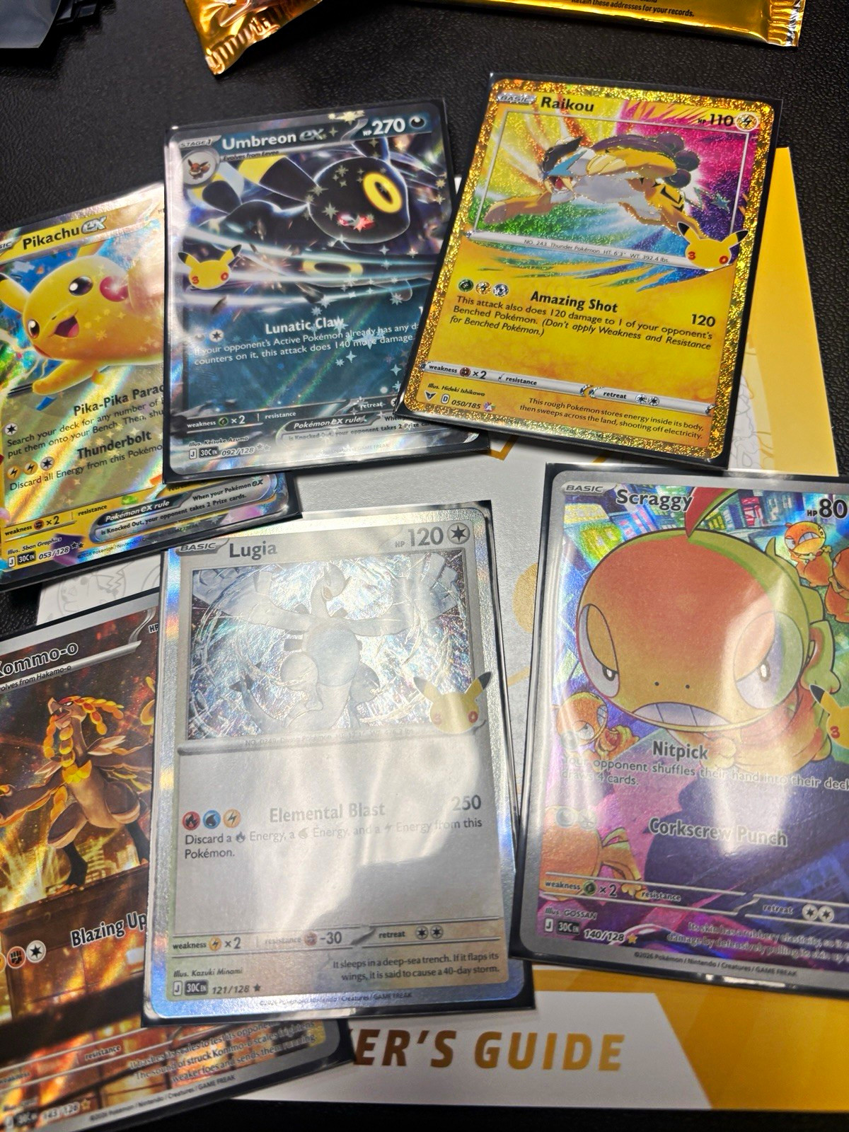 Pokemon TCG Celebrations Promo Holo Lot Pikachu Umbreon ex Lugia Raikou TG23 Pokemon TCG Celebrations Promo Holo Lot Pikachu Umbreon ex Lugia Raikou TG23