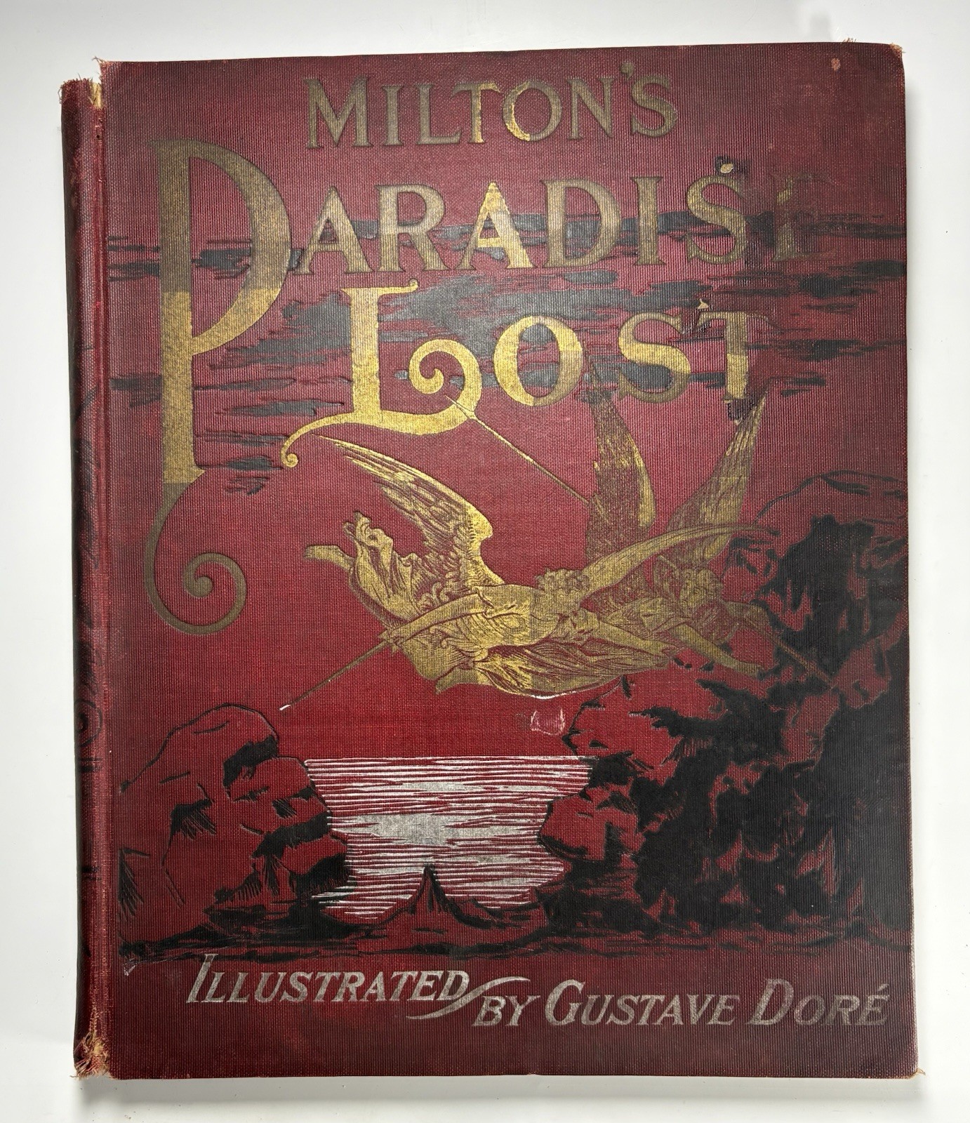 Milton\'s Paradise Lost Gustave Dore Illustrated Thompson & Thomas HC Late 1800s