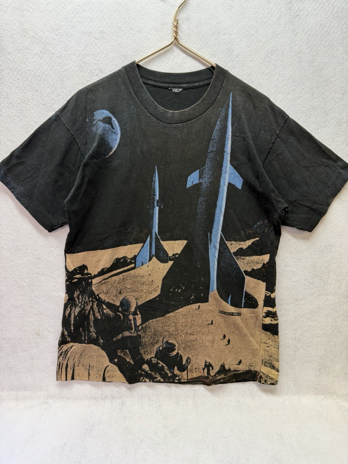 Vintage Stanley Desantis Atomic Wear 4 Tomorrow AOP Tee Made In USA