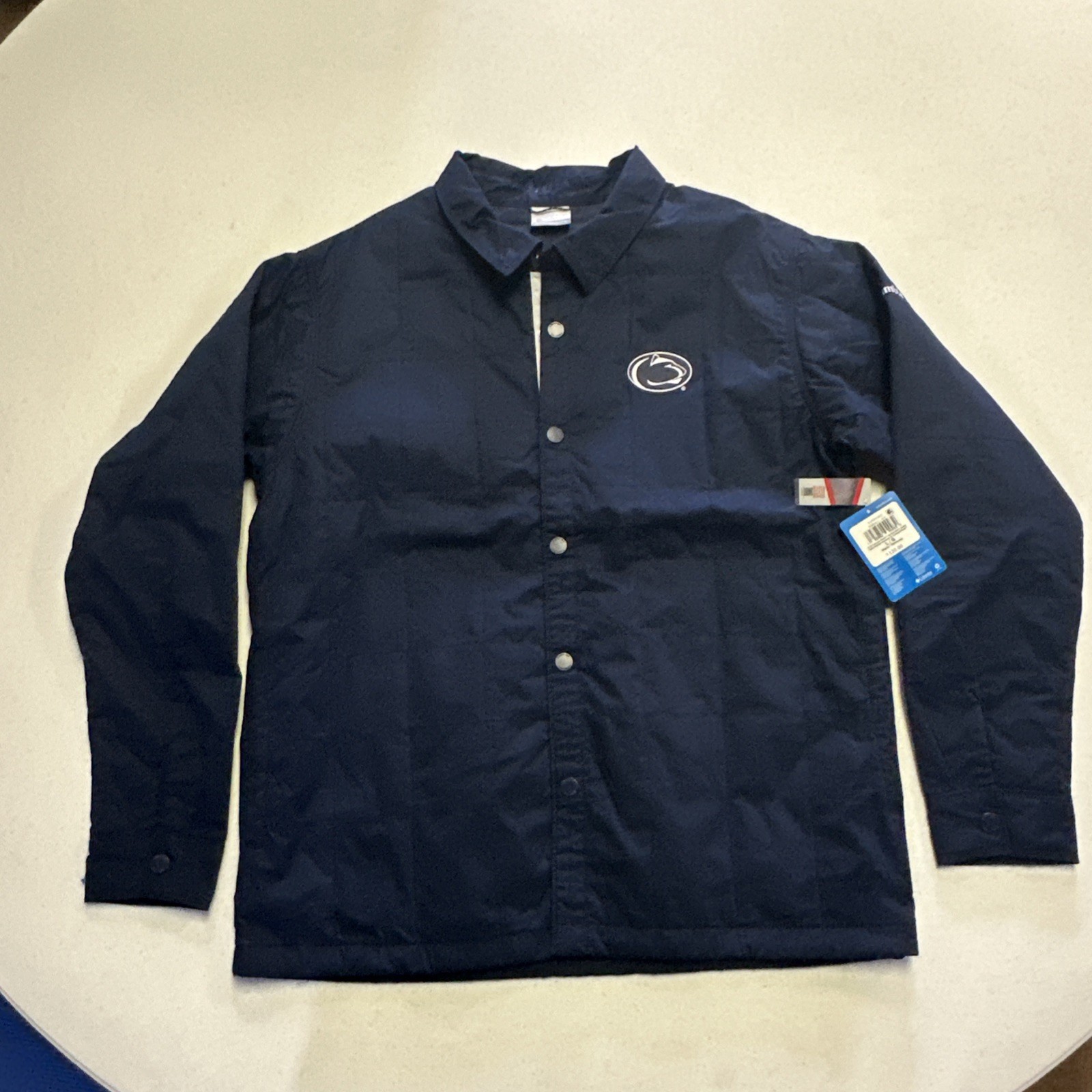 Columbia Penn State Nittany Lions Quilted Shirt Jacket Navy XM9412-432 Mens Sz L Columbia Penn State Nittany Lions Quilted Shirt Jacket Navy XM9412-432 Mens Sz L