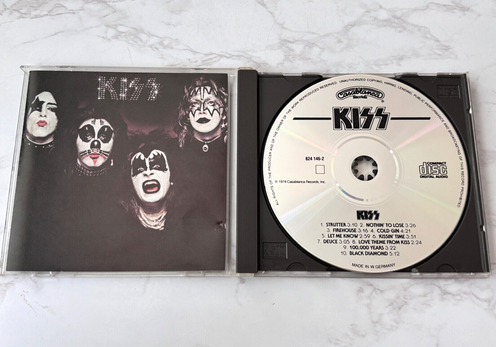 KISS Self Titled CD TARGET ERA WEST GERMANY 1987 Casablanca 824 146-2 M-1 RARE