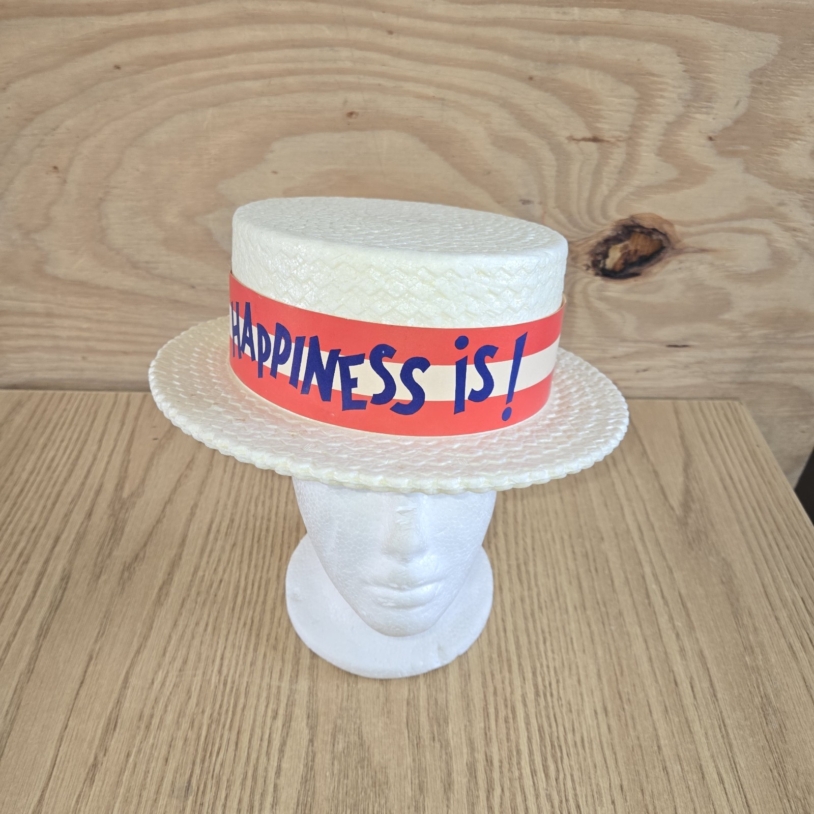 Vintage 1967 Election Night Styrofoam Campaign Hat? Party Red White Vintage 1967 Election Night Styrofoam Campaign Hat? Party Red White