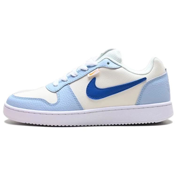 Nike Ebernon Low Prem Low Top Lace-Up Sneakers Blue White Colorblock HJ3490-141 Nike Ebernon Low Prem Low Top Lace-Up Sneakers Blue White Colorblock HJ3490-141