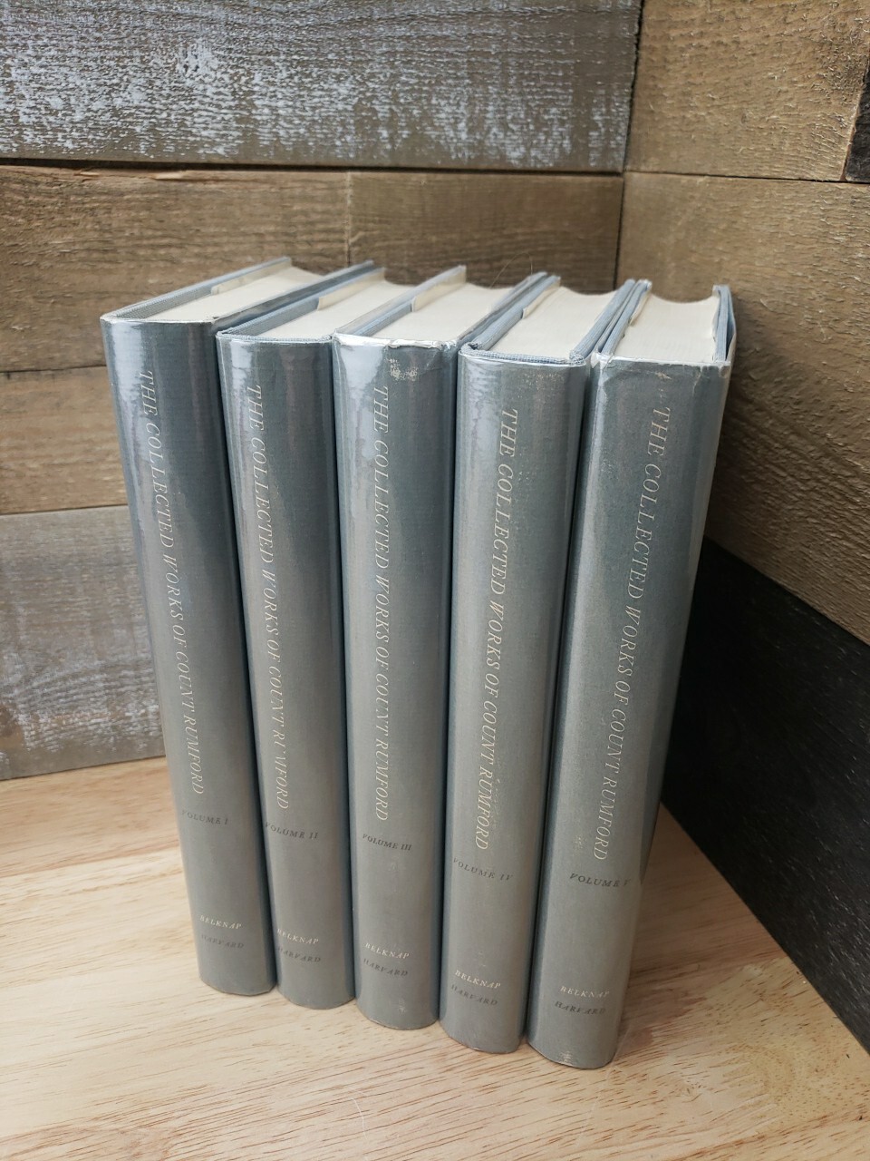 The Collected Works Of Count Rumford Complete In 5 Volumes
