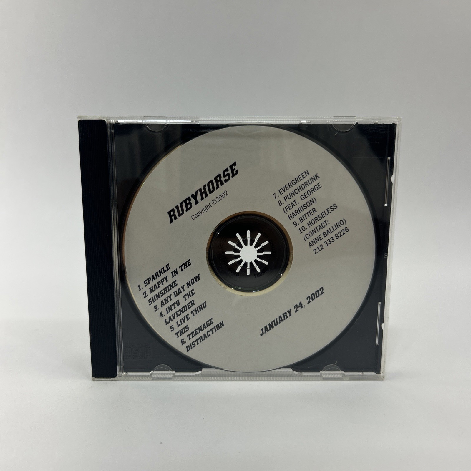 RUBYHORSE - RISE 2002 ADVANCE PROMO CD Island George Harrison Alt Rock