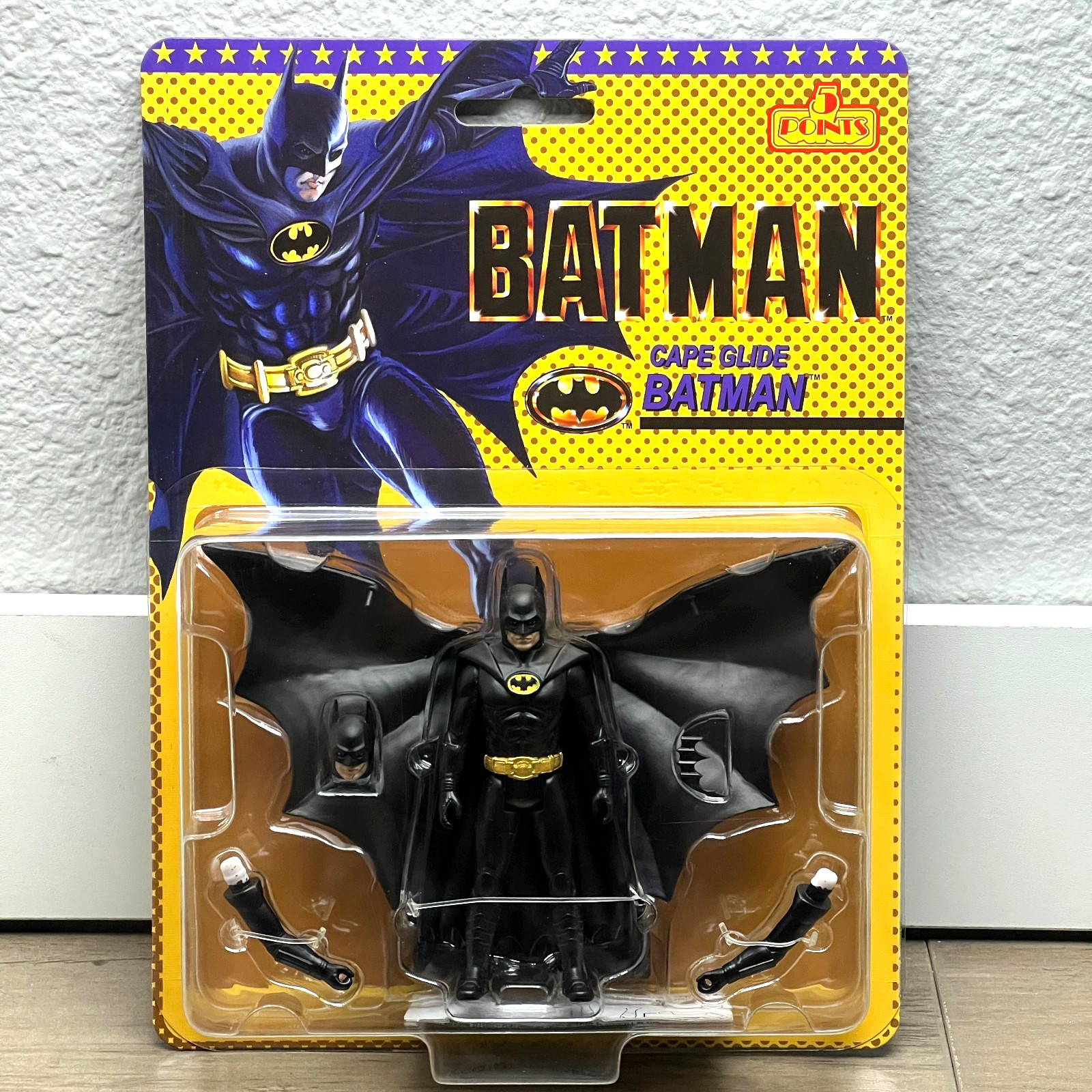 Mezco 5Points Cape Glide Batman Figure - Wave 2 (BATMAN 89\')