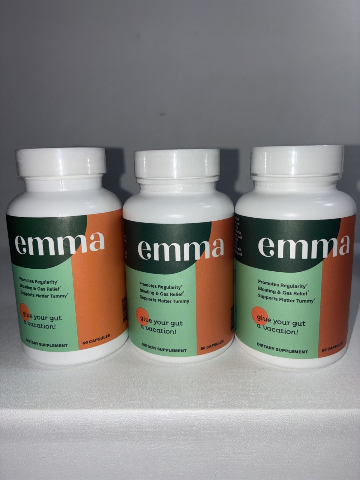 Lot Of 3-Emma by Enclave BioActives Digestive Support Capsules 60 Each Lot Of 3-Emma by Enclave BioActives Digestive Support Capsules 60 Each