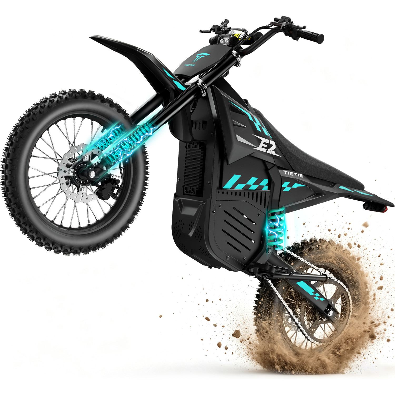 URLIFE Electric Dirt Bike For Adults Peak 3000W 52V24AH 50MPH Full Suspension