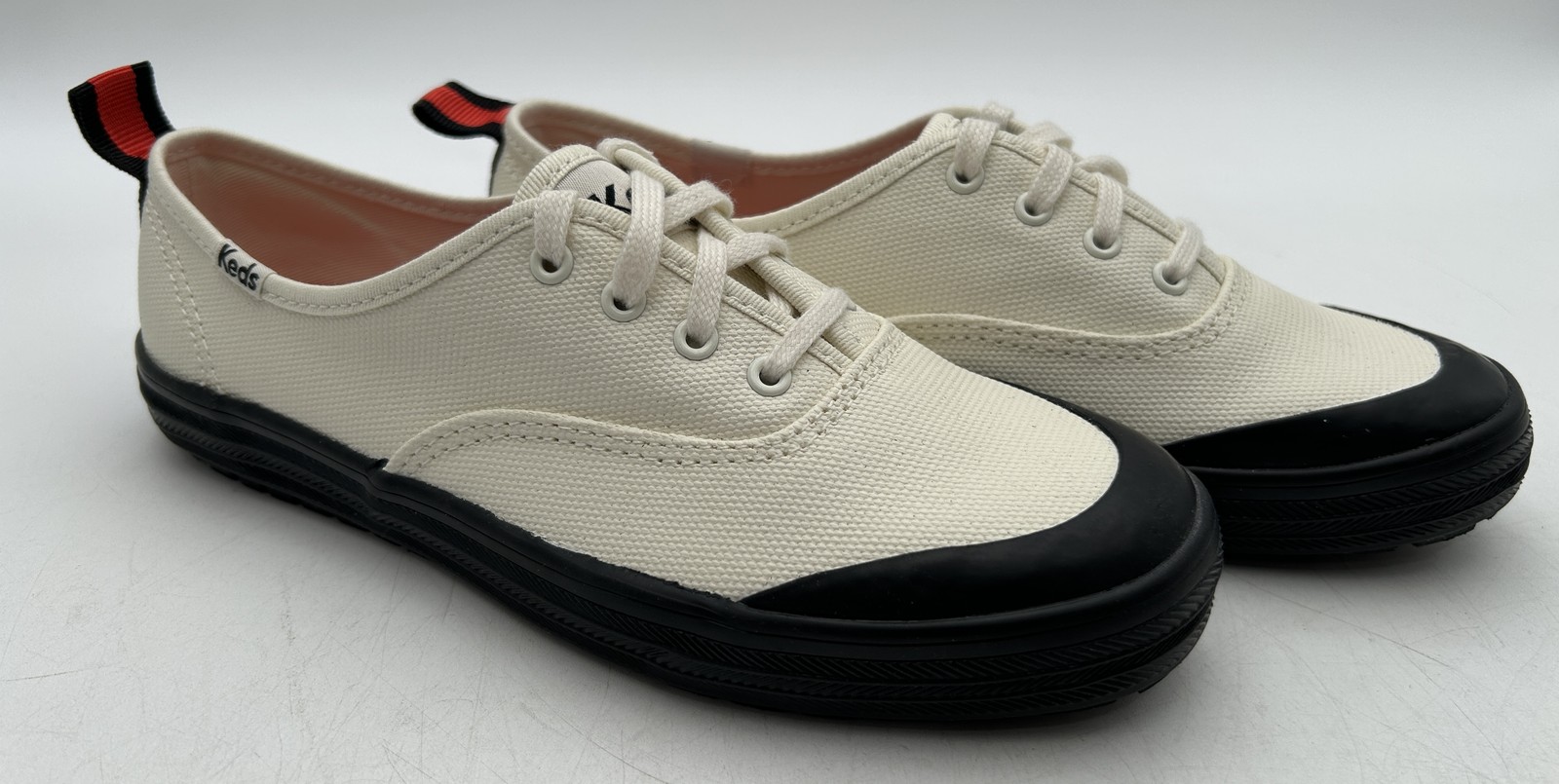 Keds Champion Toe Cap Sneakers White/Black, US 5.5 Keds Champion Toe Cap Sneakers White/Black, US 5.5