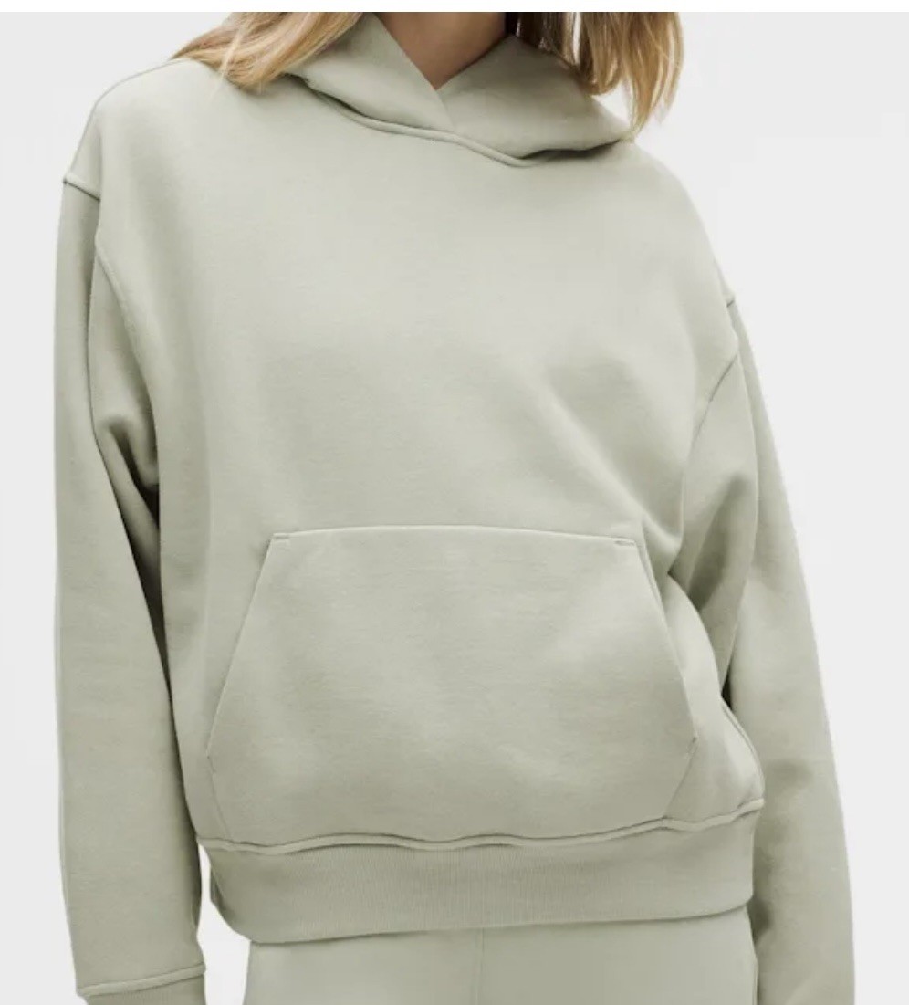 NWT Lululemon Steady State Oversized Hoodie Sweatshirt Fog Green Large L Soft