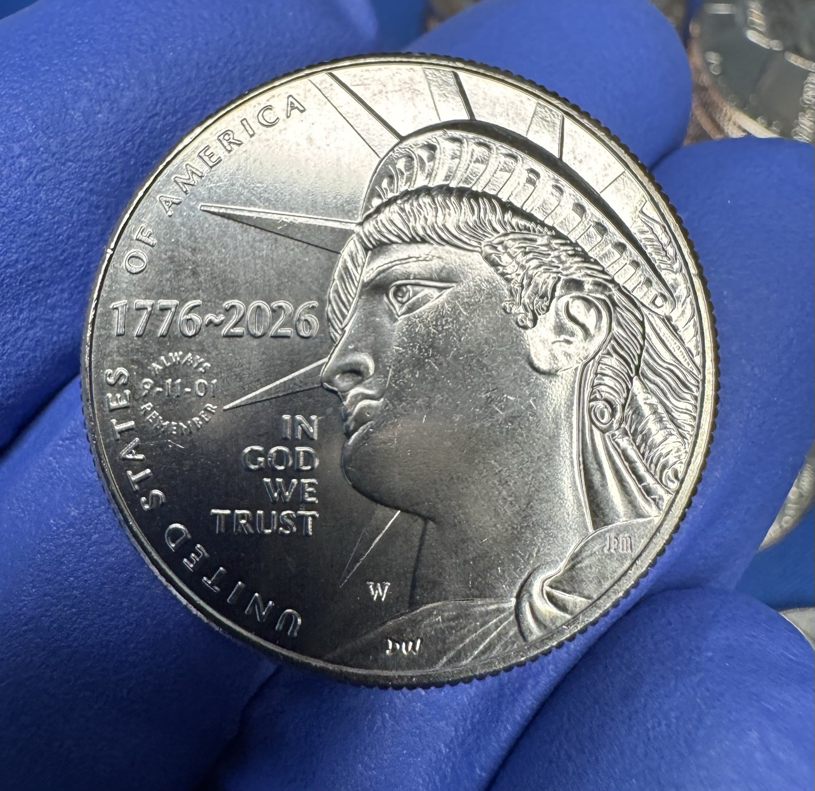 2026-W Enduring Liberty Half Dollar (50c)  9-11-01 Always Remember Privy
