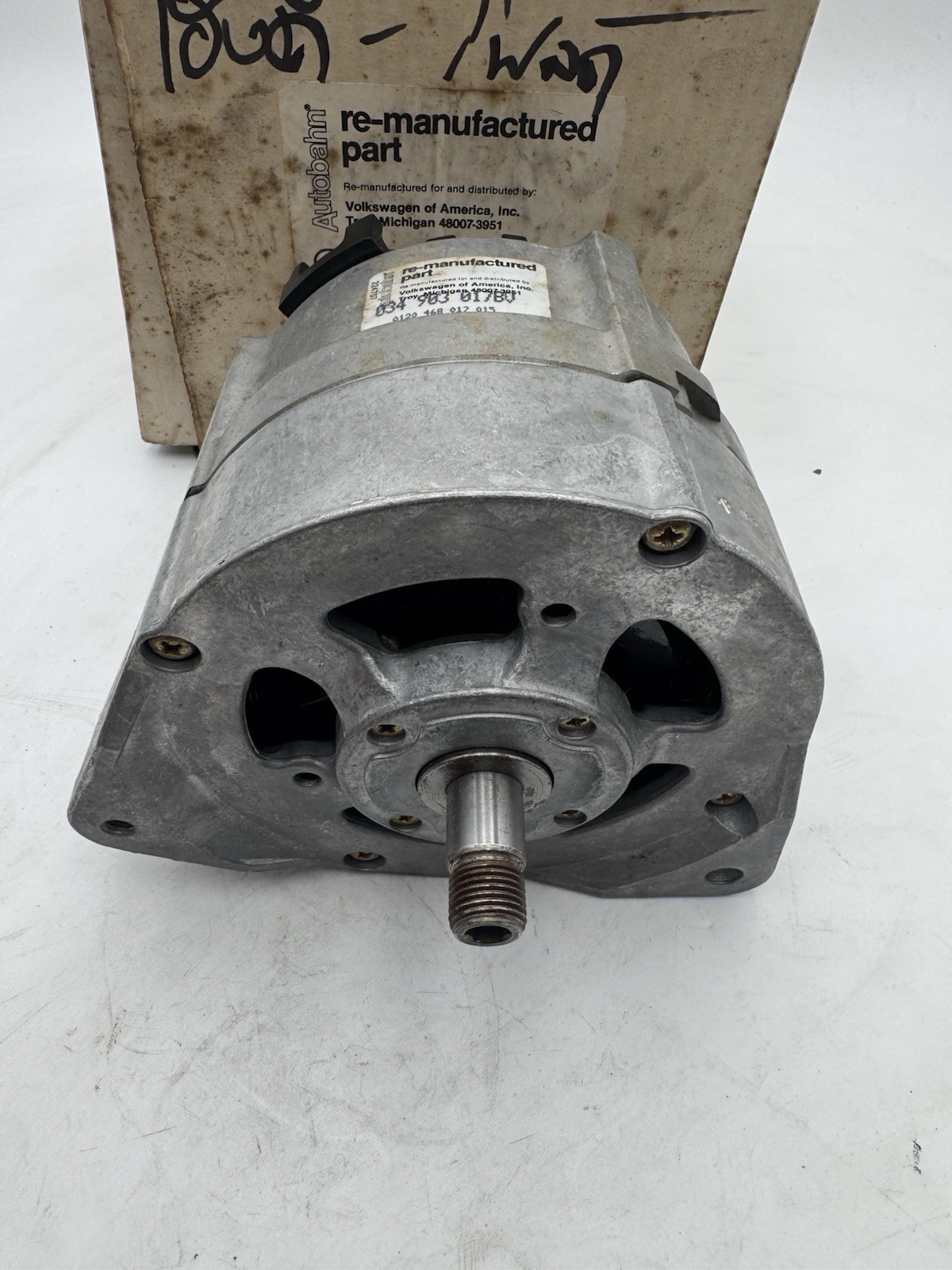 Alternator for Audi 100 , Quattro, 1989 - 1994 0120468017 Reman NOS 034903017 Alternator for Audi 100 , Quattro, 1989 - 1994 0120468017 Reman NOS 034903017