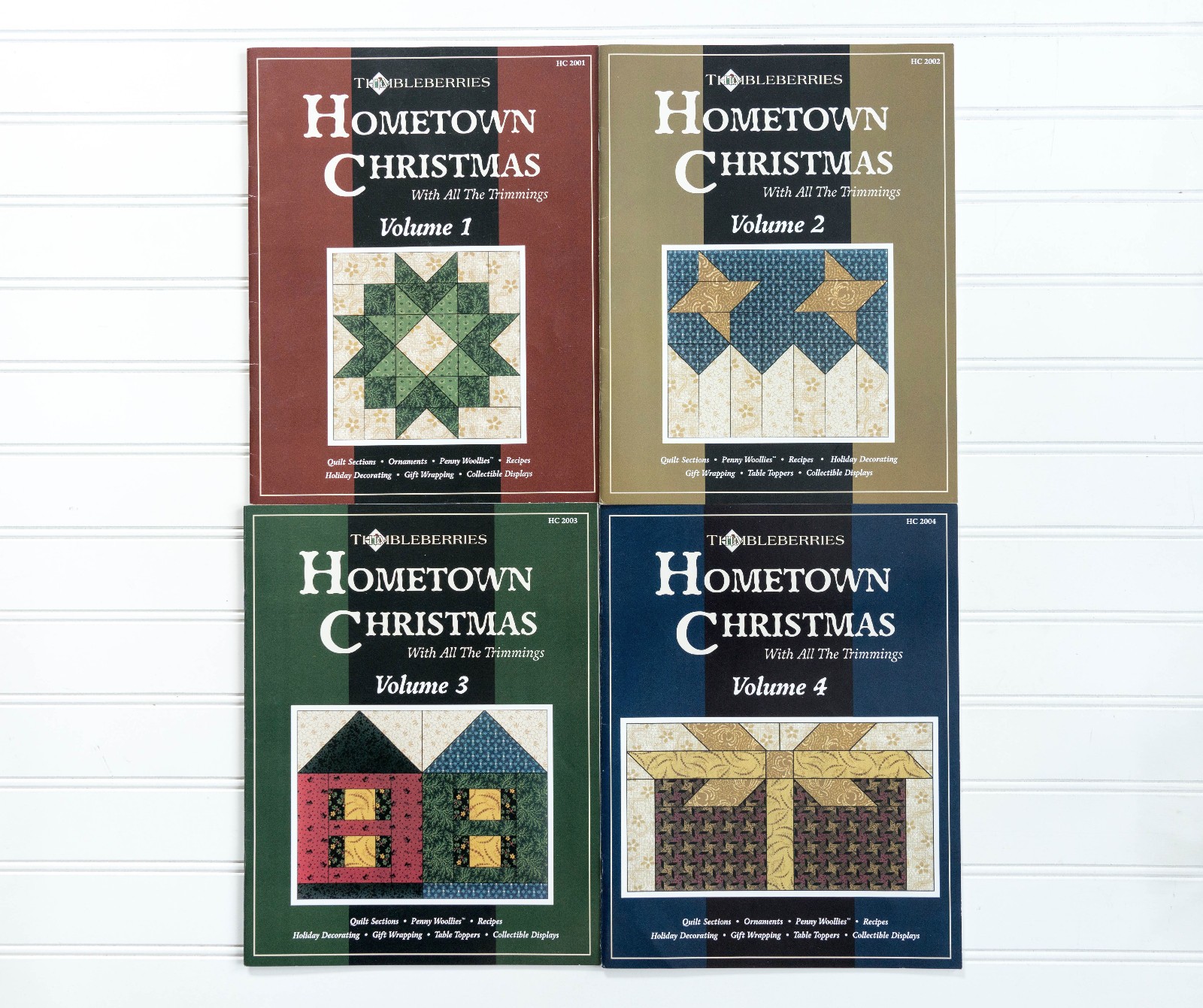 Thimbleberries HOMETOWN CHRISTMAS Complete Lot of 4 (#1-4) Set Quilting Books