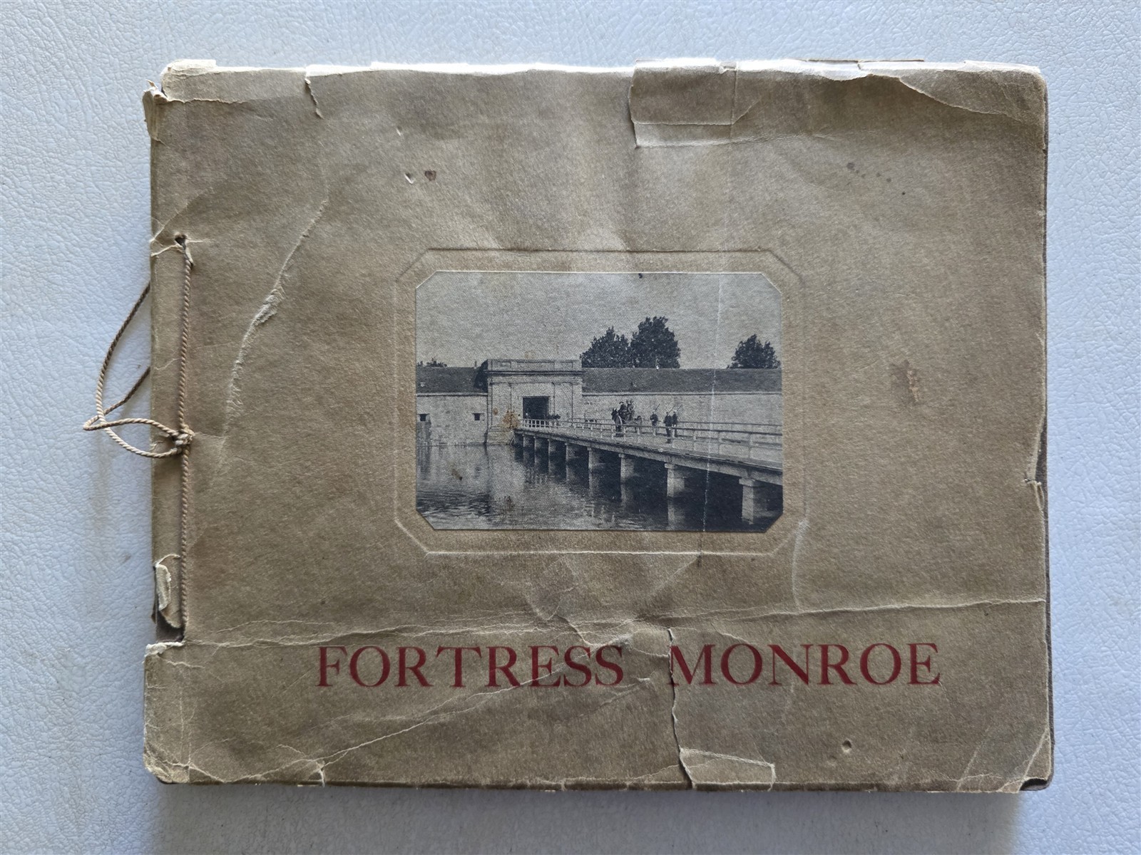 Fort Monroe Virginia Antique Book Portfolio of Photos c 1895, 22 Photogravures