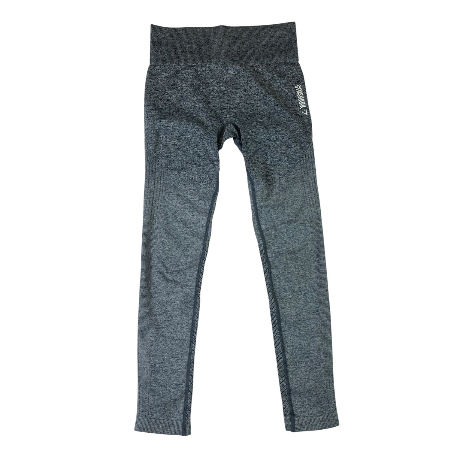 Gymshark Seamless Leggings Womens Gray Logo Pull On Training Running Workout