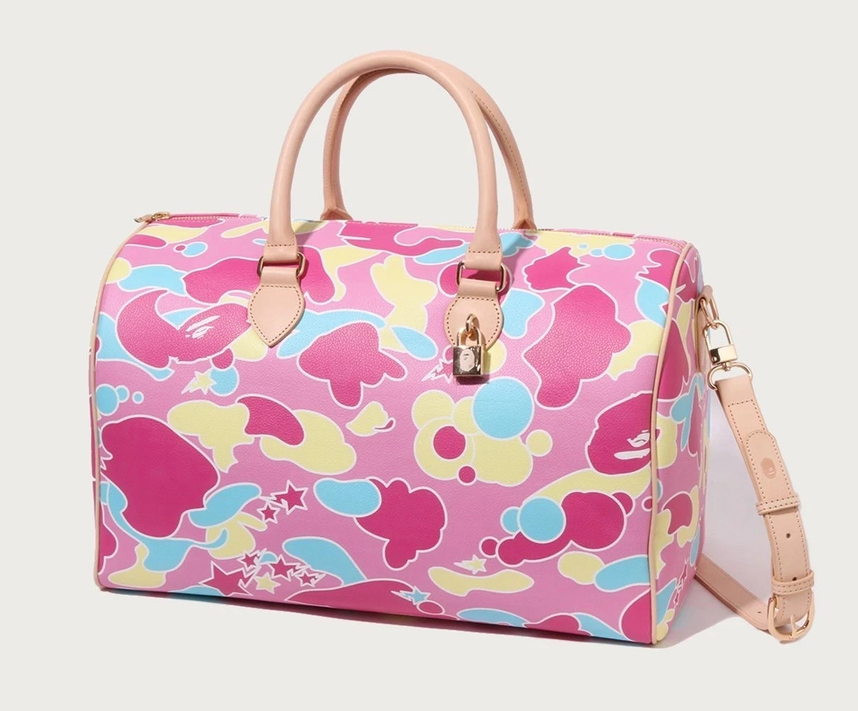 A BATHNIG APE Bape Women\'s Goods STA CAMO BOSTON BAG 1M80289308 New Auth