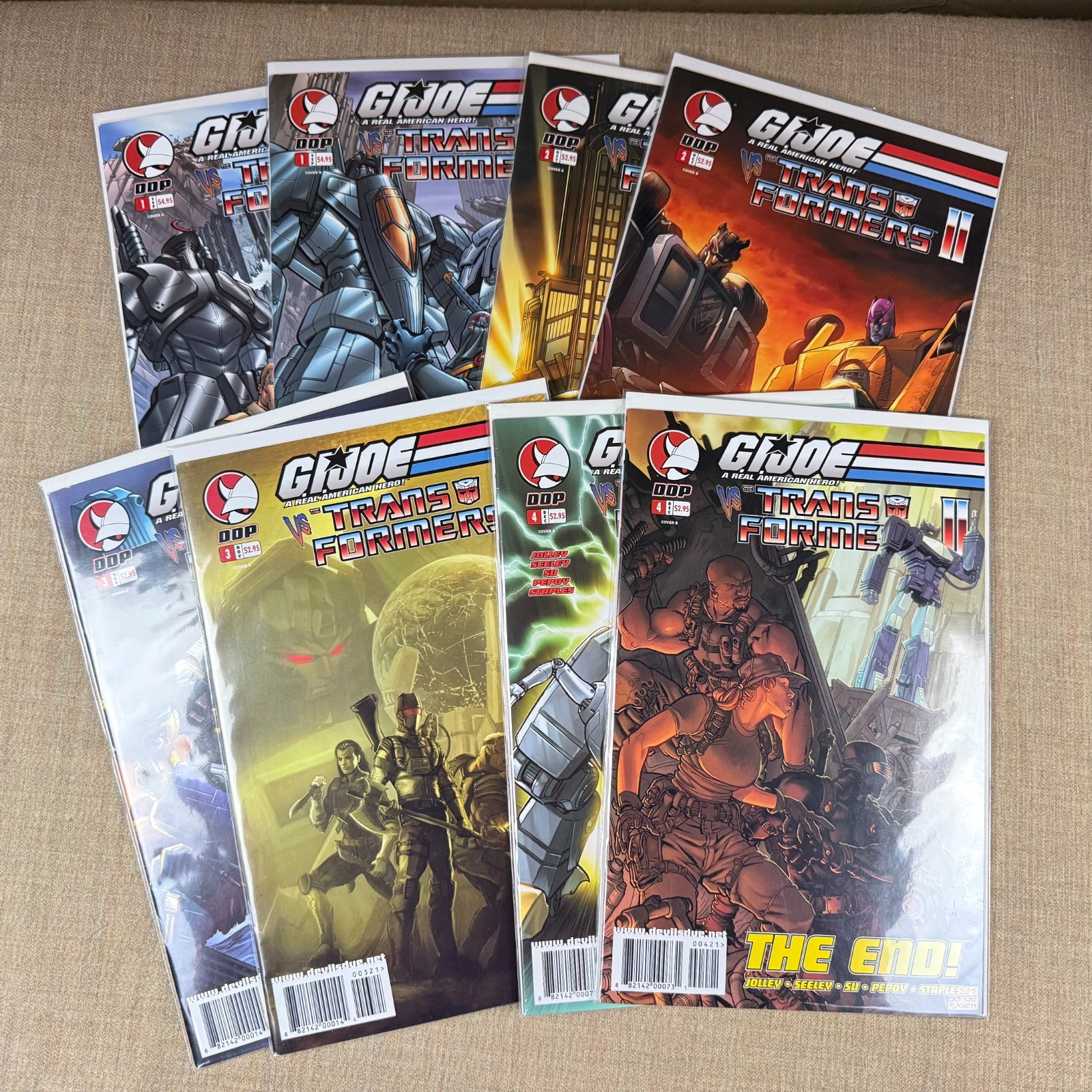 G.I. Joe vs Transformers II IDW Lot #1–4 Full Set Variants 8 Comics