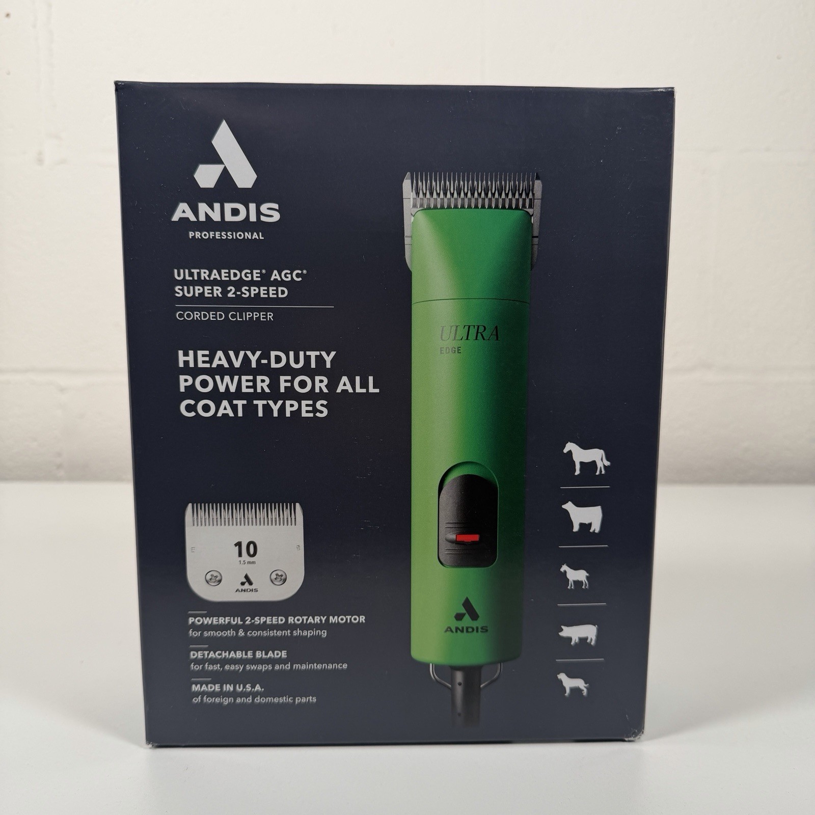 New Andis UltraEdge AGC2 Super 2-Speed Dog Cat Pet Grooming Clipper 24715 Green New Andis UltraEdge AGC2 Super 2-Speed Dog Cat Pet Grooming Clipper 24715 Green