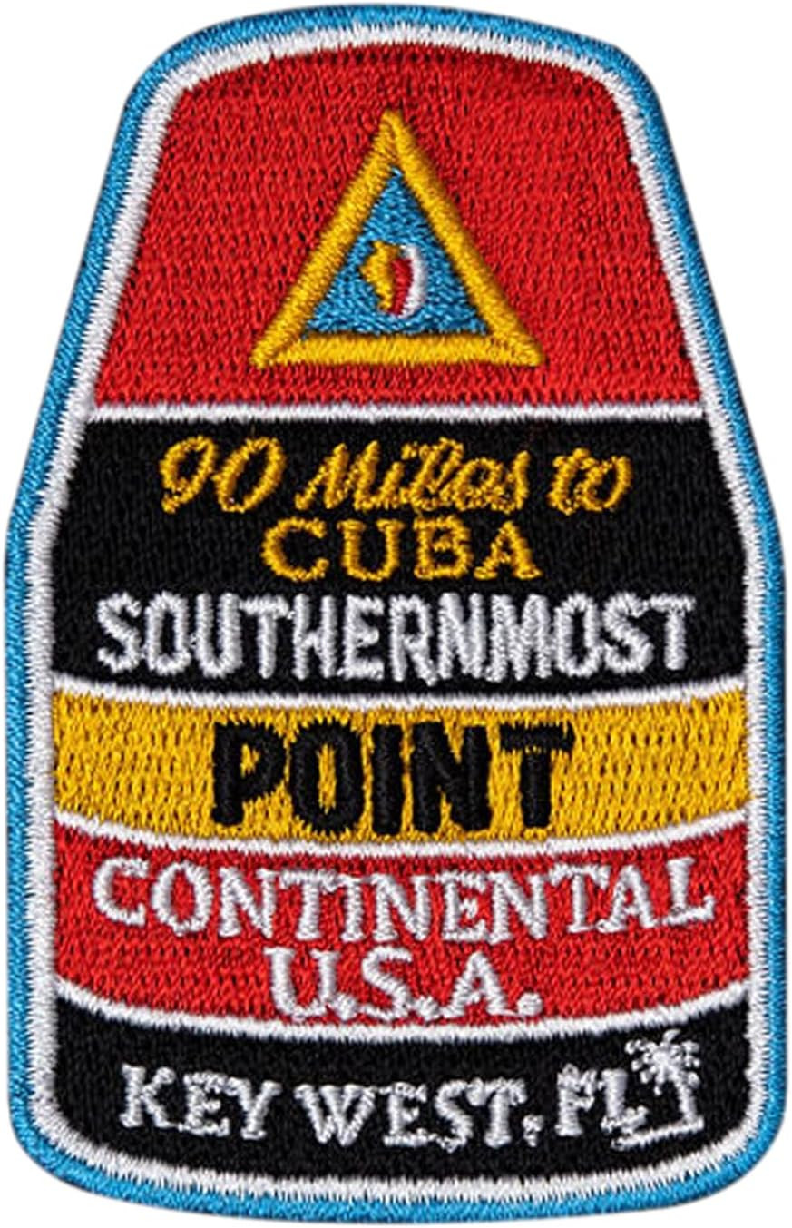 Key West Patch - Key West Florida Iron on Travel Badge - Key West, FL Southernmo Key West Patch - Key West Florida Iron on Travel Badge - Key West, FL Southernmo